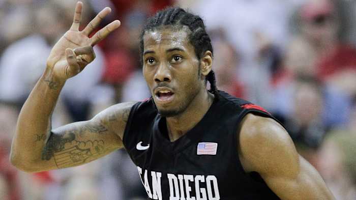 San Diego State is retiring Kawhi Leonard's No. 15 jersey.